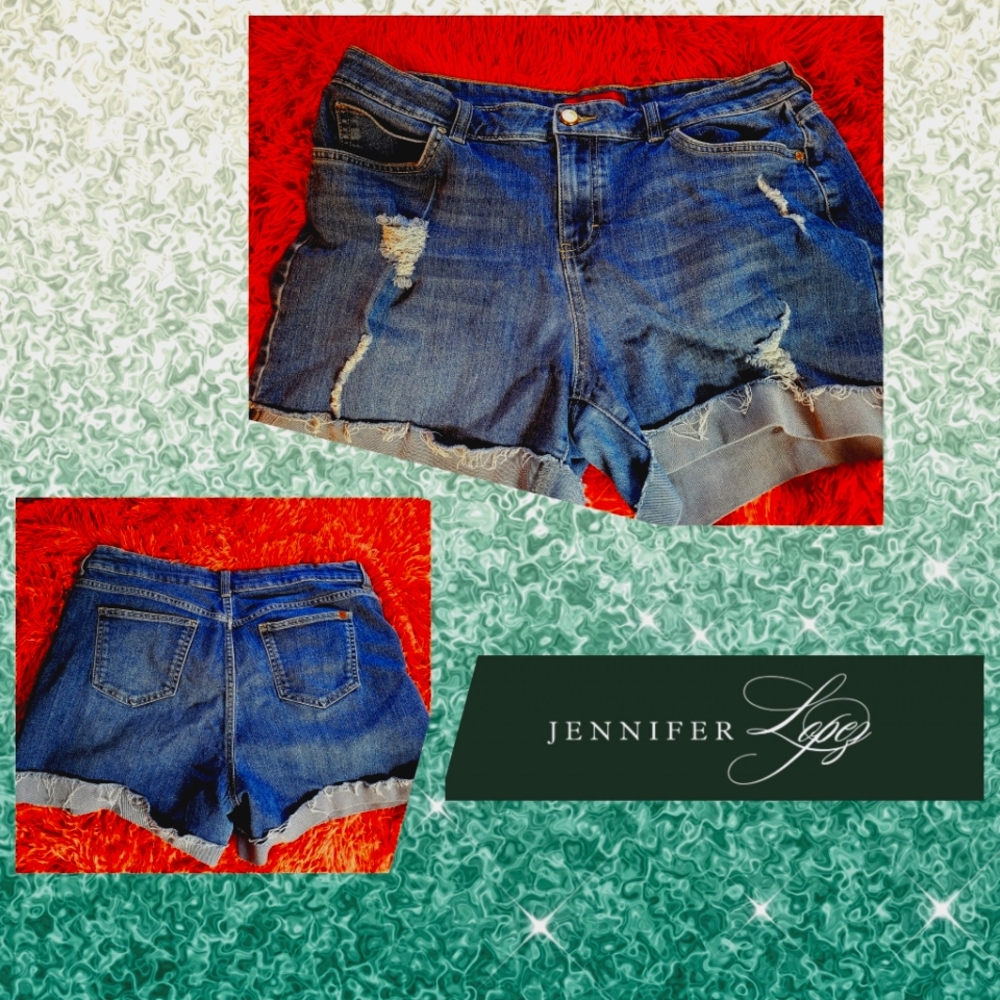 Jennifer Lopez Denim Shorts
